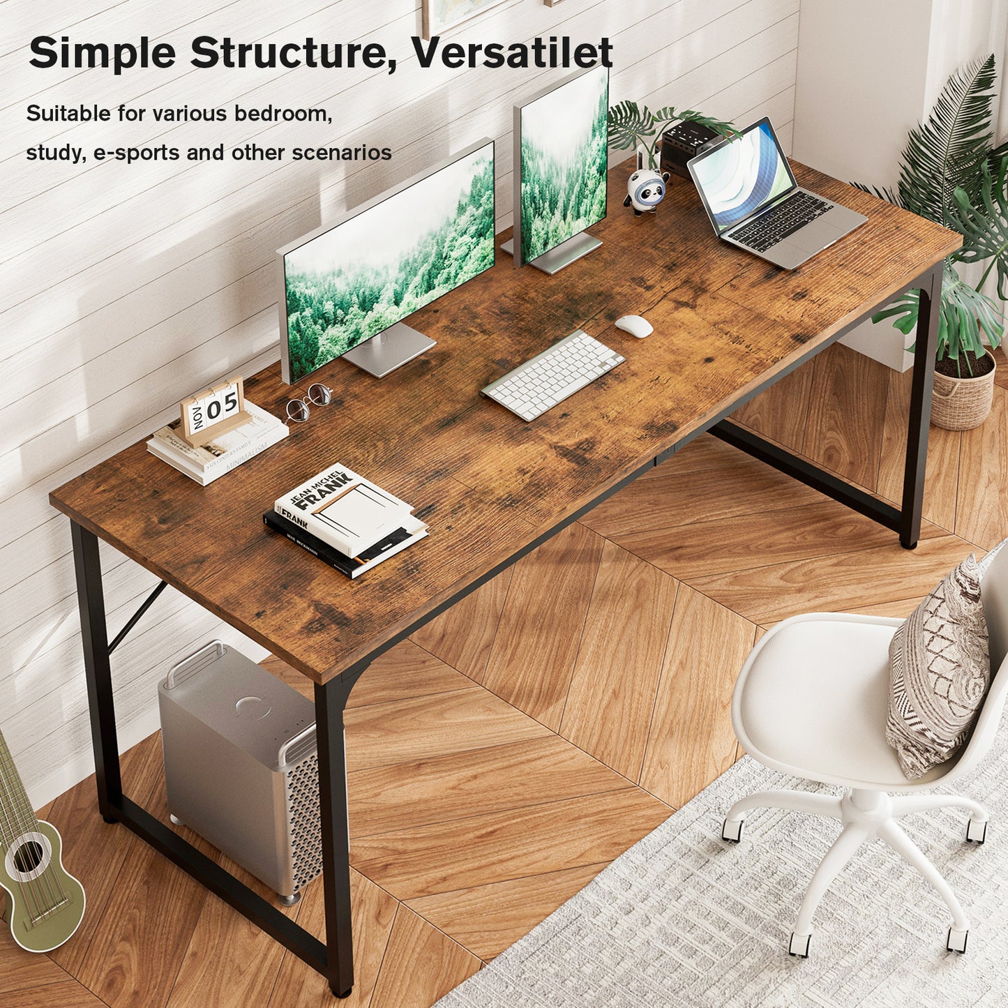 Office Computer Desk with Metal Frame