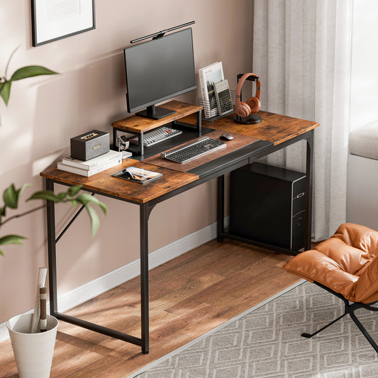 Large Computer Desk with Monitor Stand