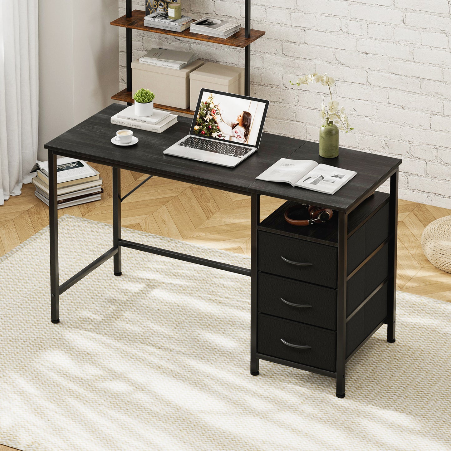 Computer Desk with 3 Drawers
