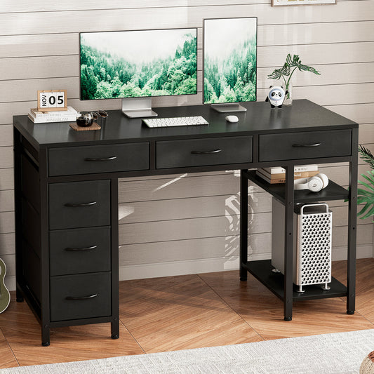 Computer Desk with 6 Drawers