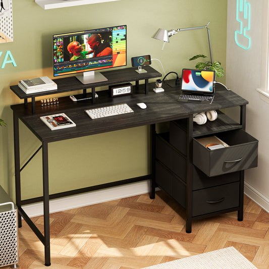 Computer Desk with Power Outlets