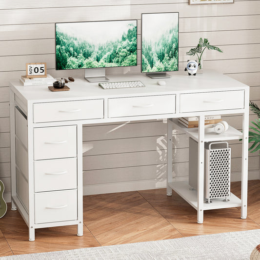Computer Desk with 6 Drawers
